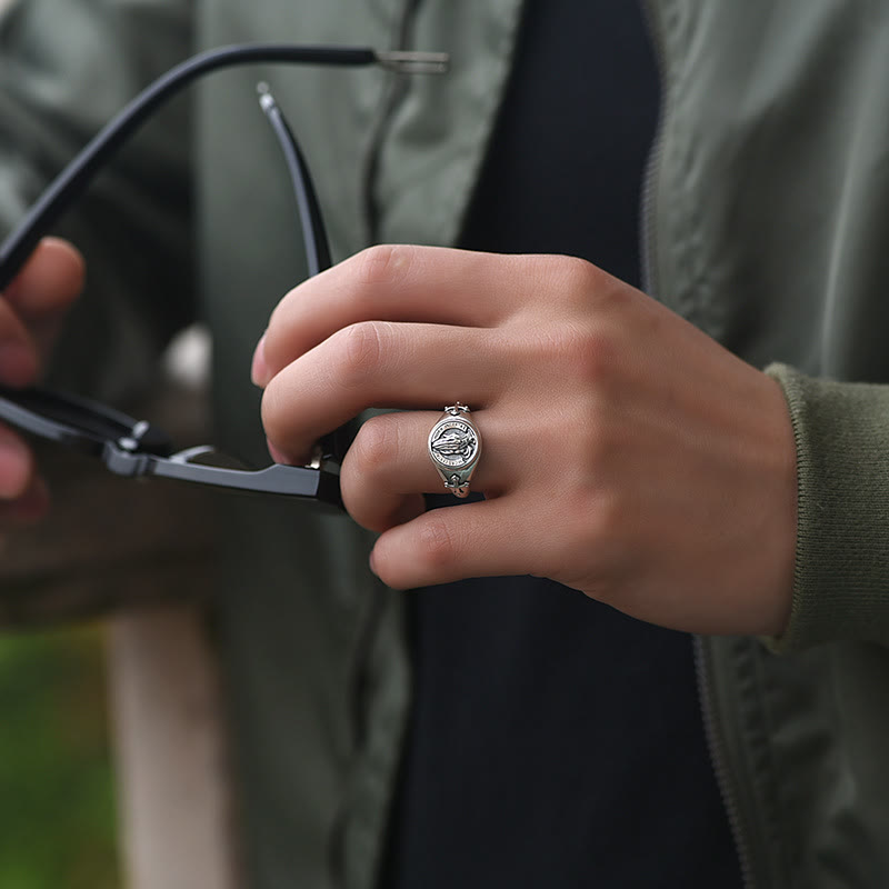 Anillo Ajustable Manos Orando