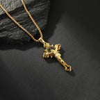 St. Benedict Symbol Crucifix Necklace