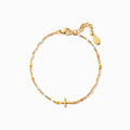 Pulsera de Cruz Minimalista Delicada