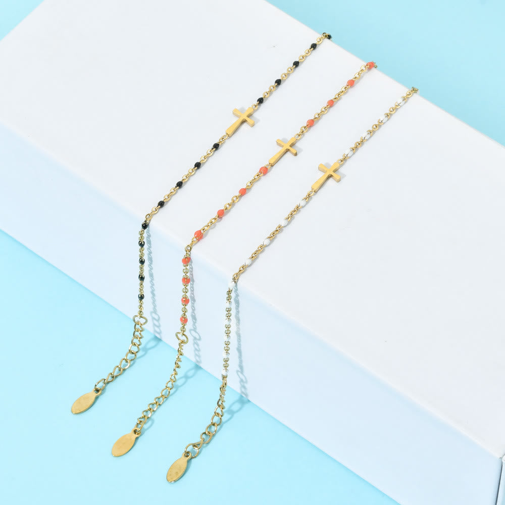 Pulsera de Cruz Minimalista Delicada