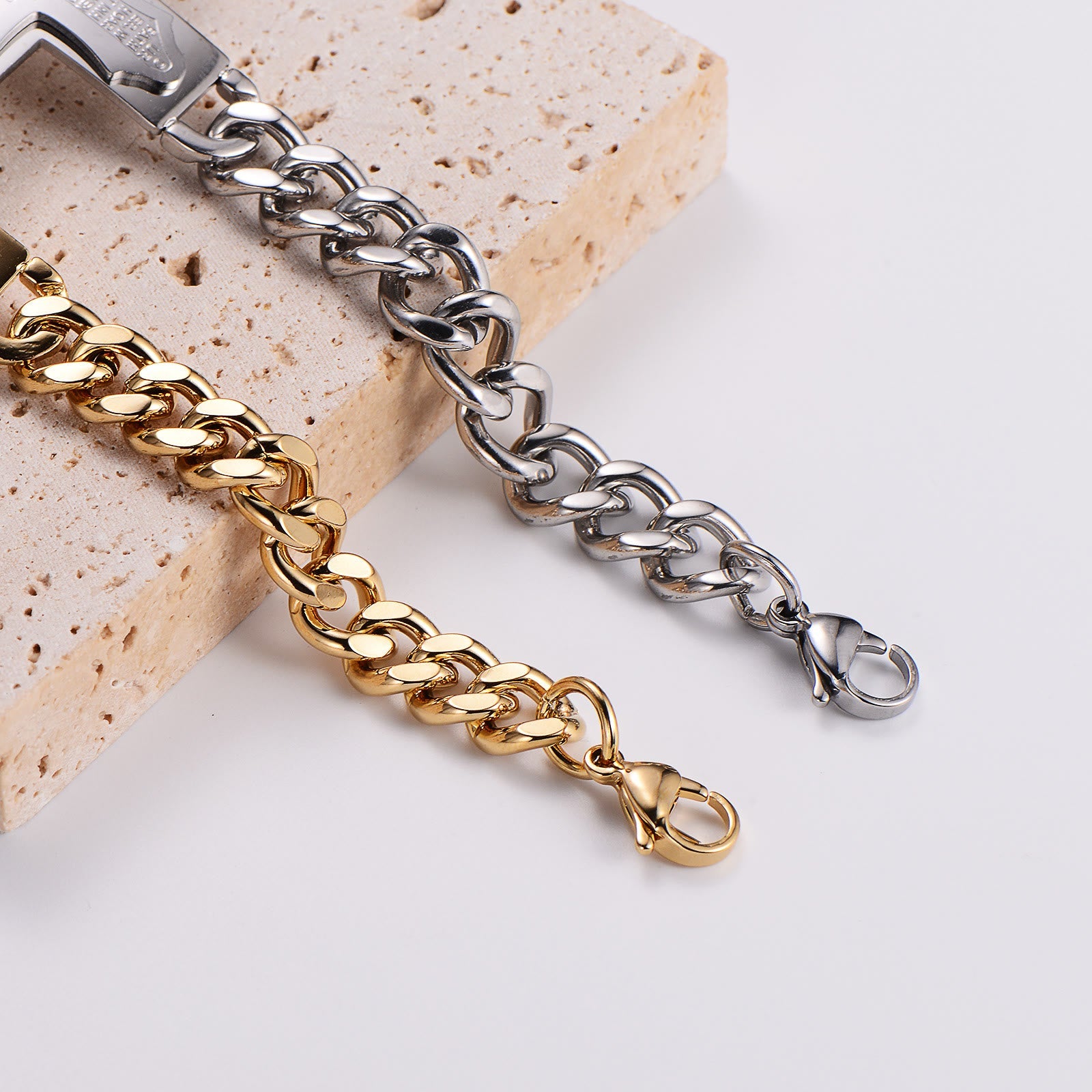 Pulsera de oración con versículo bíblico de cruz de Jesús sólida