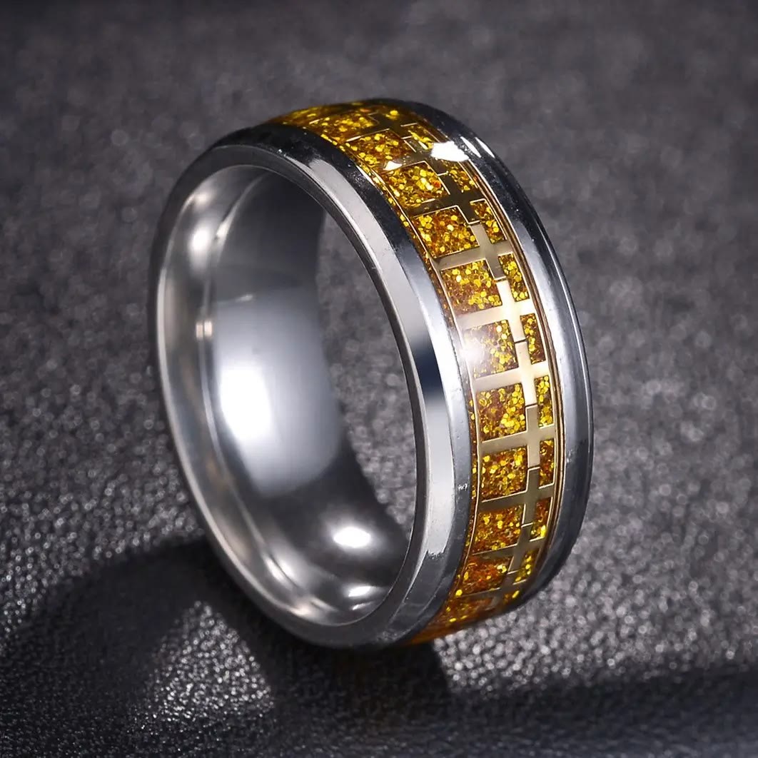 Anillo Cruz de Jesús Brillante Joyería Religiosa