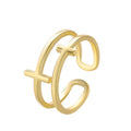 Anillo Minimalista Doble Cruzado