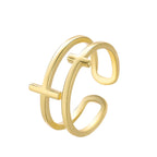Anillo Minimalista Doble Cruzado