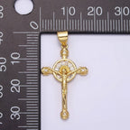 Collar de fe cristiana con crucifijo de Jesús