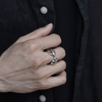 Anillo Iris Cruz Retro Medieval