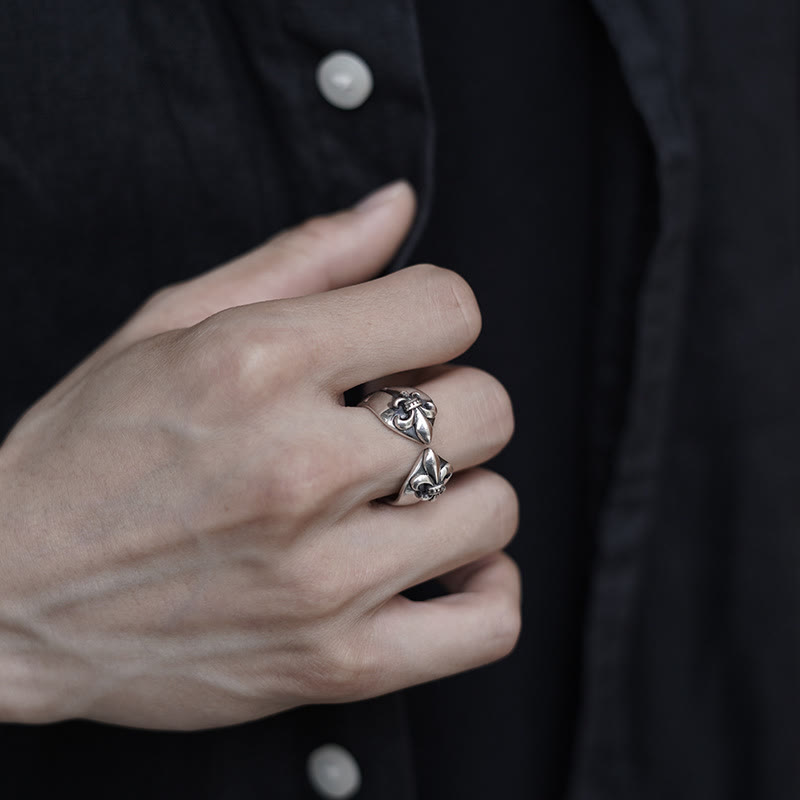 Anillo Iris Cruz Retro Medieval