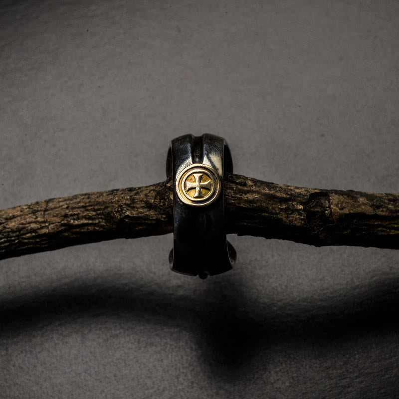 Anillo Iris Cruz Retro Medieval