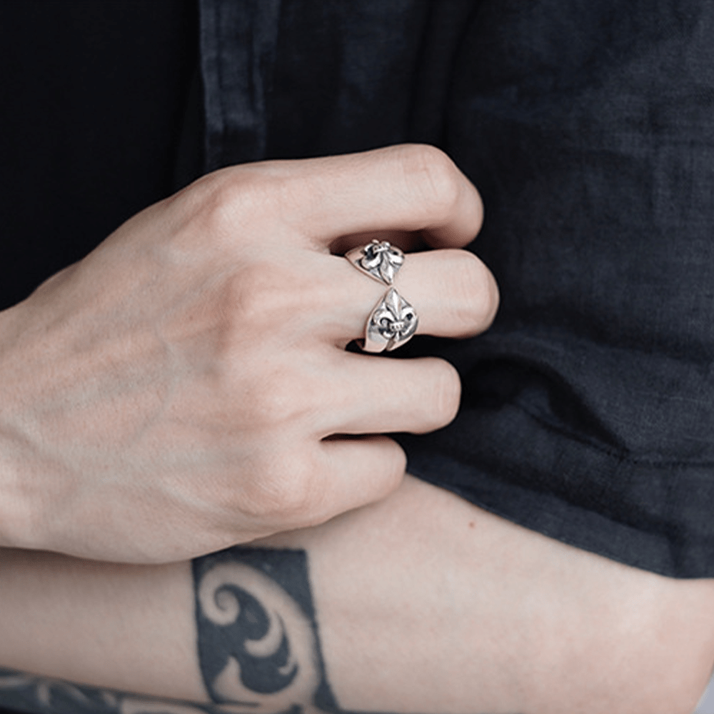 Anillo Iris Cruz Retro Medieval