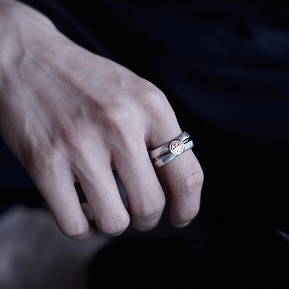 Anillo Iris Cruz Retro Medieval