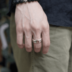 Anillo Iris Cruz Retro Medieval
