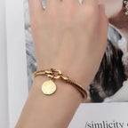 Pulsera Brazalete de Cable Trenzado de San Benito