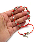 Pulsera Amuleto de Hilo Rojo con Nudo de San Benito
