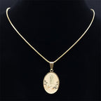 Collar Bendición Colgante Nuestra Señora de Fátima Estilo Clásico