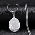 Collar Bendición Colgante Nuestra Señora de Fátima Estilo Clásico