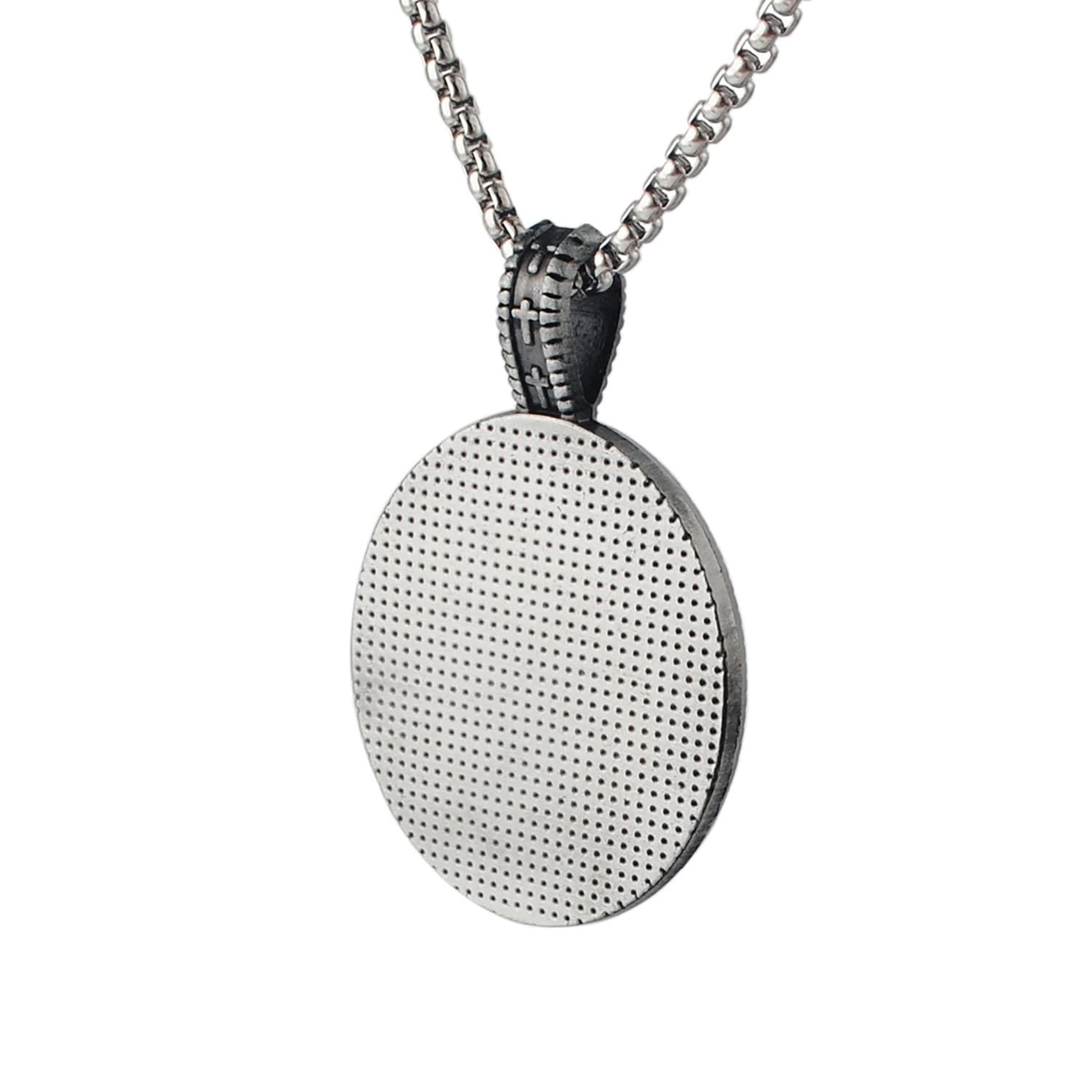 Collar con Colgante de San Cristóbal Protégenos, Estilo Clásico Artesanal