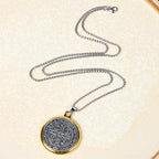 Collar con colgante de exorcismo de fe de San Benito, estilo retro, 2 colores