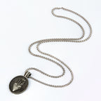 Vintage Style Sacred Heart Divine Emblem Pendant Necklace