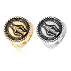 Classic Style Virgin Mary Medallion Blessing Ring