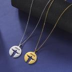 Round Jesus Pendant Necklace