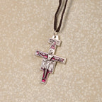 Collar con colgante de la Cruz de San Damián de San Francisco de Asís | Símbolo de fe y paz