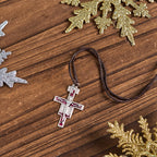 Collar con colgante de la Cruz de San Damián de San Francisco de Asís | Símbolo de fe y paz
