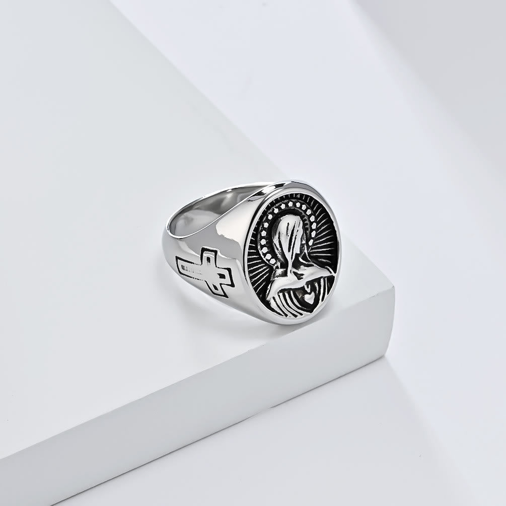 Anillo de la Santísima Virgen María Gracia Divina - Un Tributo al Amor Sagrado