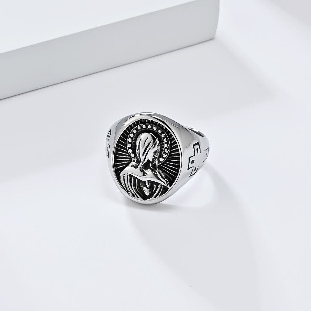Anillo de la Santísima Virgen María Gracia Divina - Un Tributo al Amor Sagrado