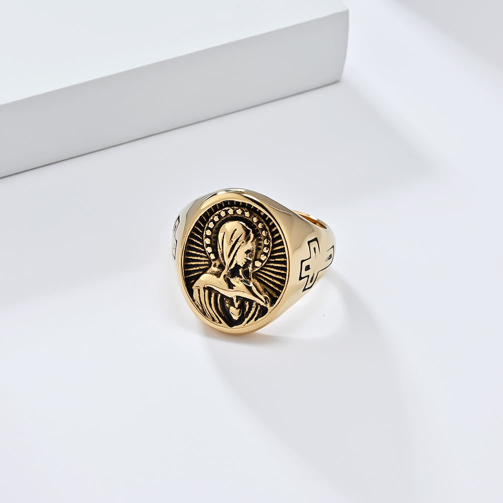 Anillo de la Santísima Virgen María Gracia Divina - Un Tributo al Amor Sagrado