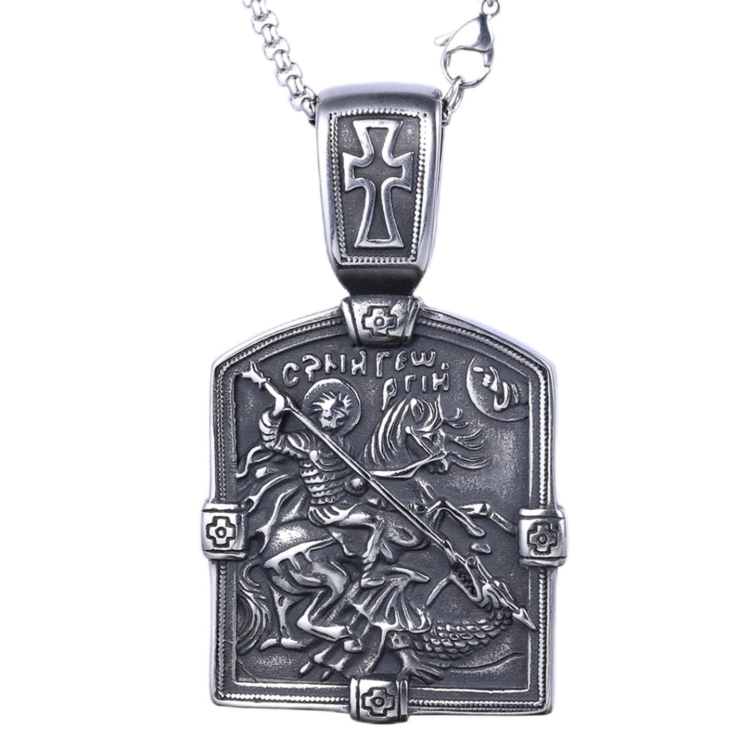 Collar de San Jorge matando al dragón - Un símbolo de coraje y protección divina