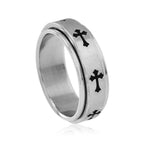 Anillo Cruz Minimalista: El Entrelazamiento de Fe y Moda