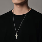 Collar de crucifijo clásico y vintage de plata de ley 925 con árbol de la vida: Un símbolo de espiritualidad y vitalidad
