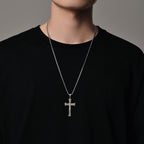 Collar de crucifijo clásico y vintage de plata de ley 925 con árbol de la vida: Un símbolo de espiritualidad y vitalidad