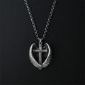 Collar de alas de ángel y cruz de plata de ley 925: Encarnando la fe y la gracia celestial
