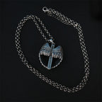 Collar de alas de ángel y cruz de plata de ley 925: Encarnando la fe y la gracia celestial