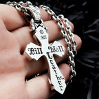 925 Sterling Silver Modern & Minimalist Crucifix Necklace: Simple Design for the Devout