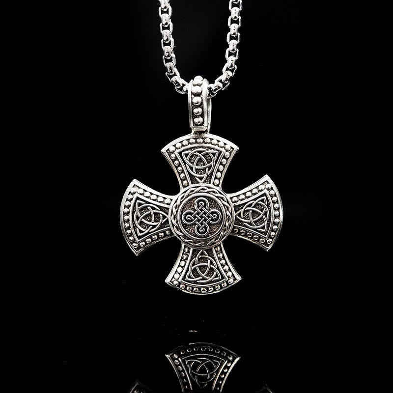 Collar de cruz clásico y vintage de plata de ley 925: la elegancia ancestral se une al simbolismo espiritual