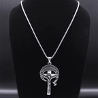 Crucifijo Sagrado Antiguo Estilo Retro con Paloma del Espíritu Santo y Veni Creator Spiritus