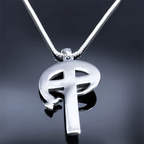 Crucifijo Sagrado Antiguo Estilo Retro con Paloma del Espíritu Santo y Veni Creator Spiritus