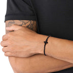 Pulseras de Cadena Cruzada Minimalistas: Dos Colores con Tarjeta de Bendición