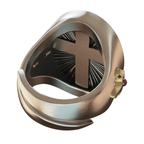 Anillo del Sagrado Corazón de Jesús en Plata 925: Símbolo de Amor y Sacrificio