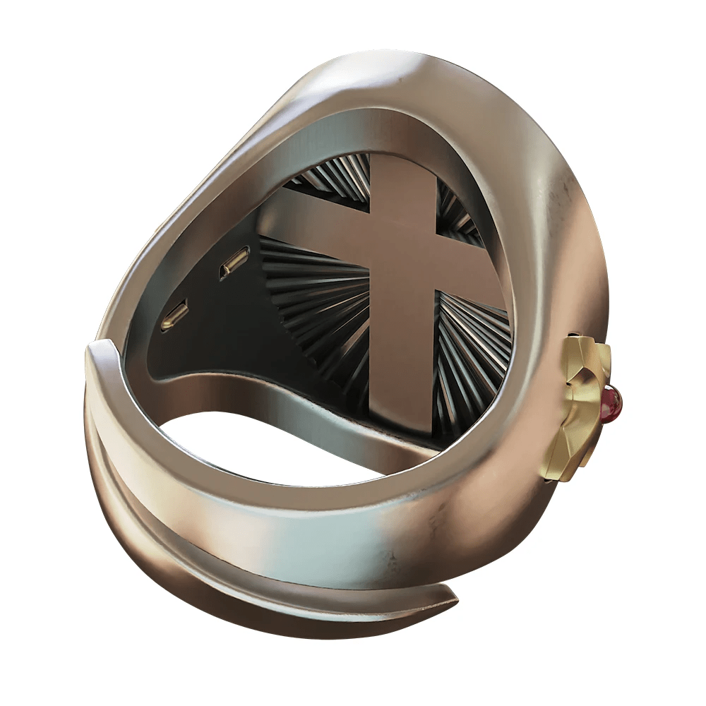 Anillo del Sagrado Corazón de Jesús en Plata 925: Símbolo de Amor y Sacrificio