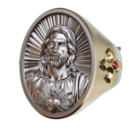 Anillo del Sagrado Corazón de Jesús en Plata 925: Símbolo de Amor y Sacrificio