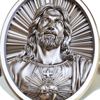 Anillo del Sagrado Corazón de Jesús en Plata 925: Símbolo de Amor y Sacrificio