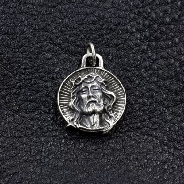 Collar Sagrado de Plata Esterlina 925 con Corona de Espinas de Jesús