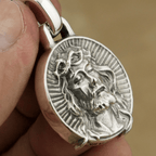 Collar Sagrado de Plata Esterlina 925 con Corona de Espinas de Jesús