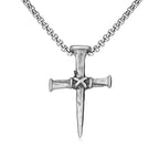 Artistic Nail - Shaped Cross Necklace for Faith Expression