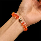 Pulsera de oración de otoño con cuentas de calabaza sagrada: Gracia y alegría de la cosecha