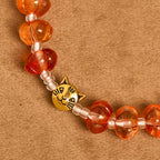 Pulsera de oración de otoño con cuentas de calabaza sagrada: Gracia y alegría de la cosecha