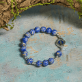 Pulsera Mariana de Piedra Imperial Azul: Una Señal de Oración y Paz